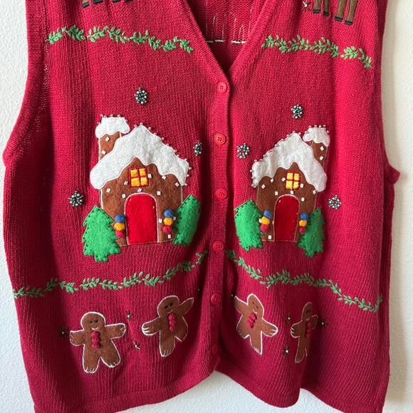 Vintage christmas sweater vest - Picture 4 of 7